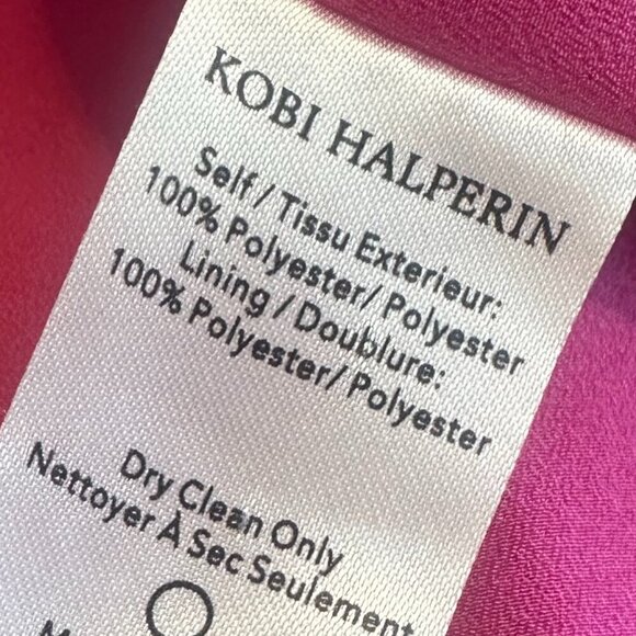 Kobi Halperin Stavy Pleated Smocked Mini Dress Satin Square Neck Size Small - Picture 14 of 14